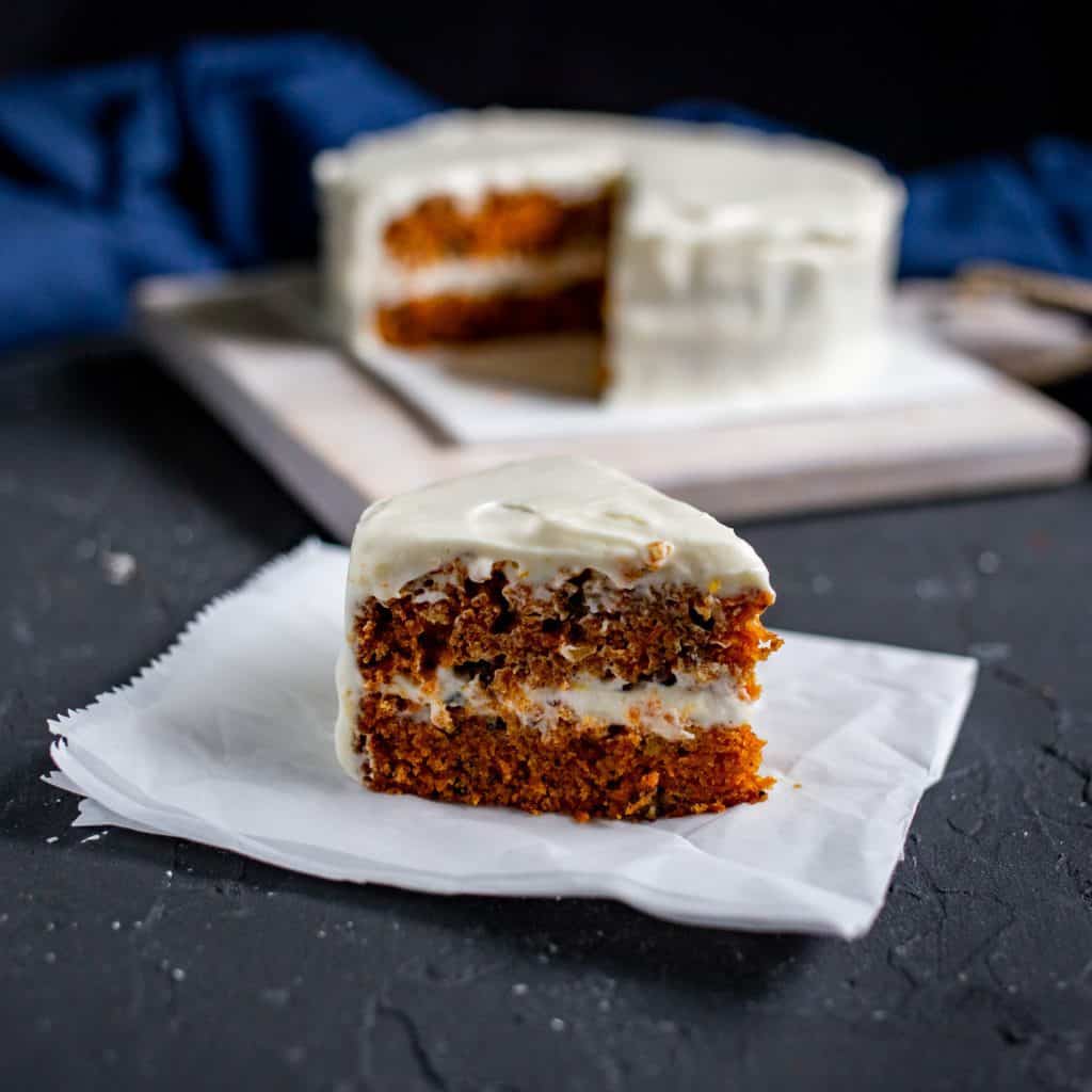 Mini Carrot Cake with Cream Cheese Frosting Cardamom & Coconut