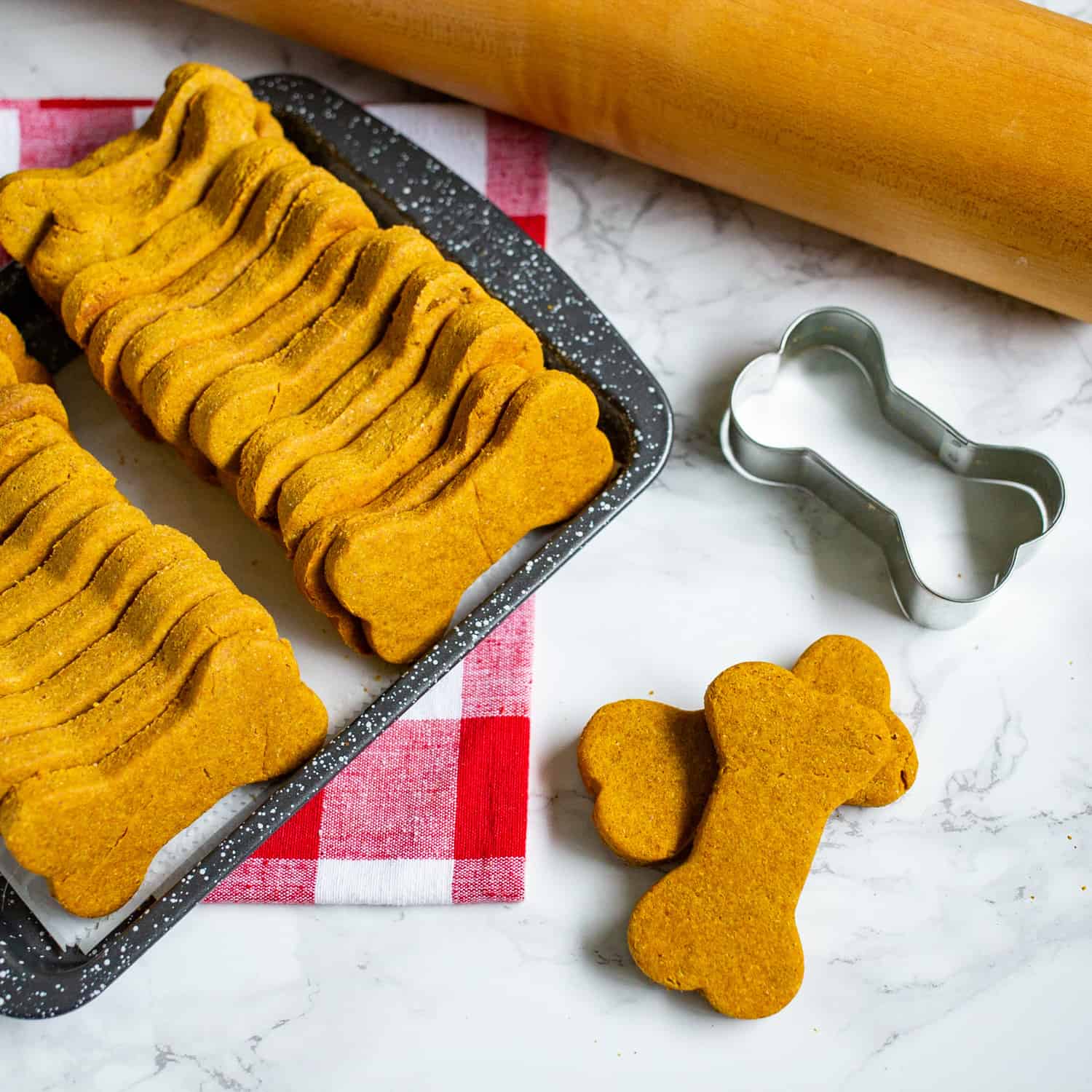 Pumpkin Peanut Butter Dog Treats