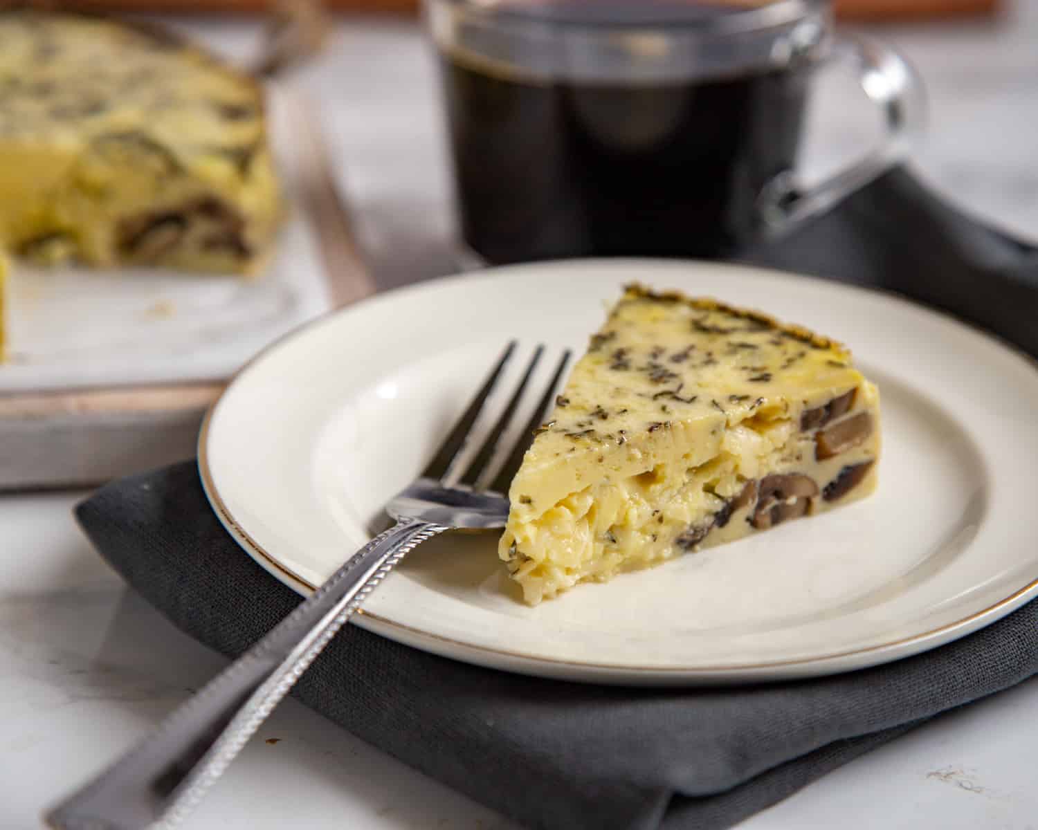 Instant Pot Mushroom Frittata Cardamom & Coconut