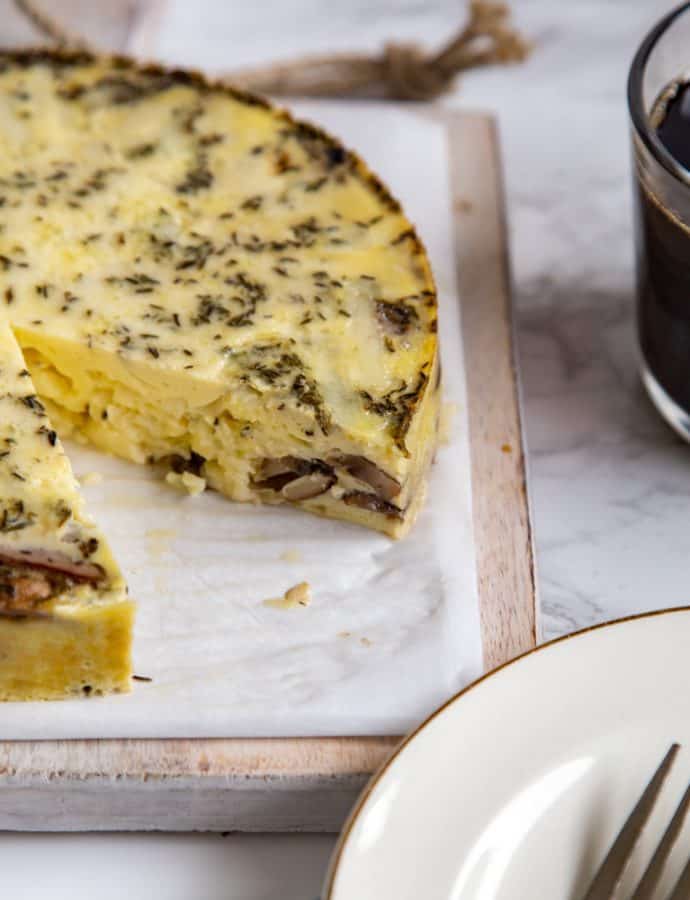 Instant Pot Mushroom Frittata