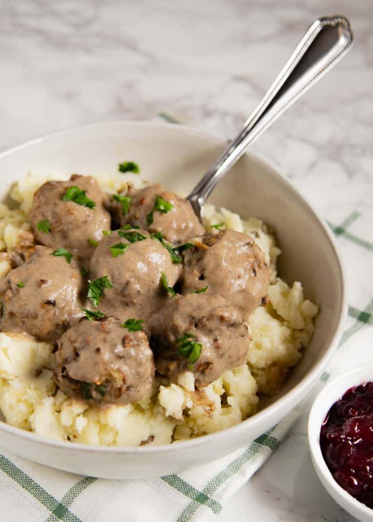 Vegetarian Swedish Meatballs