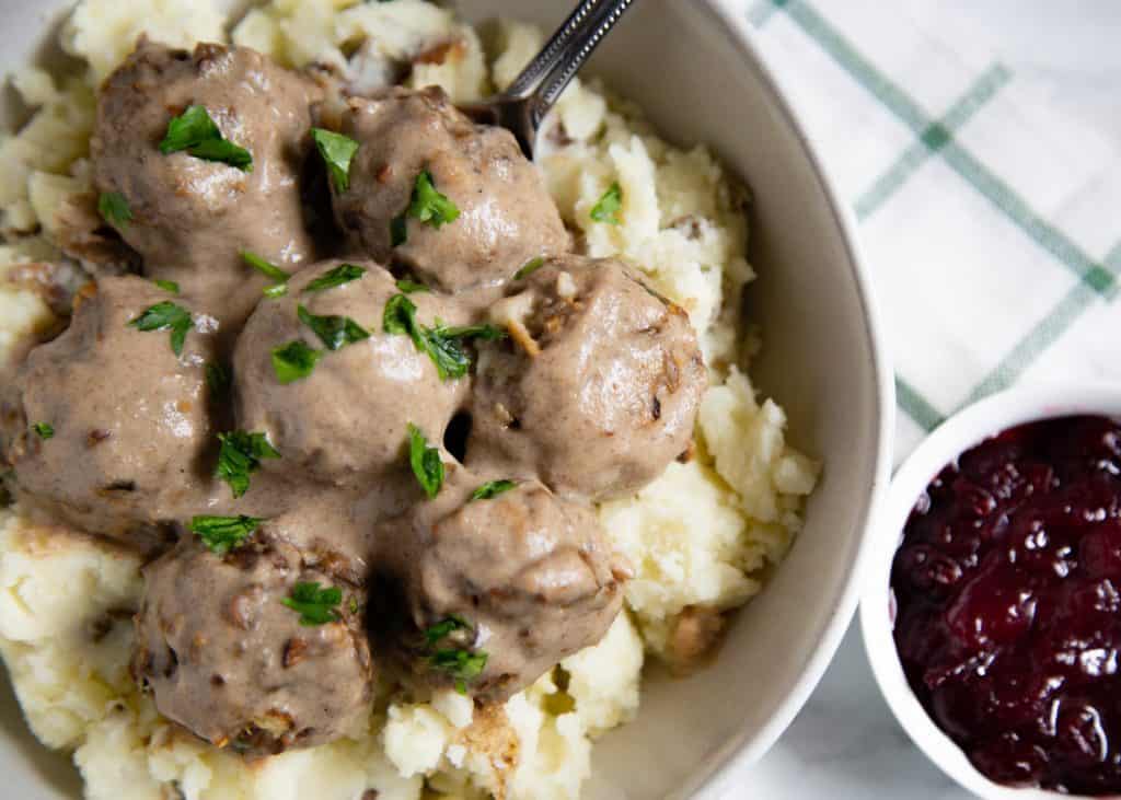 Vegetarian Swedish Meatballs