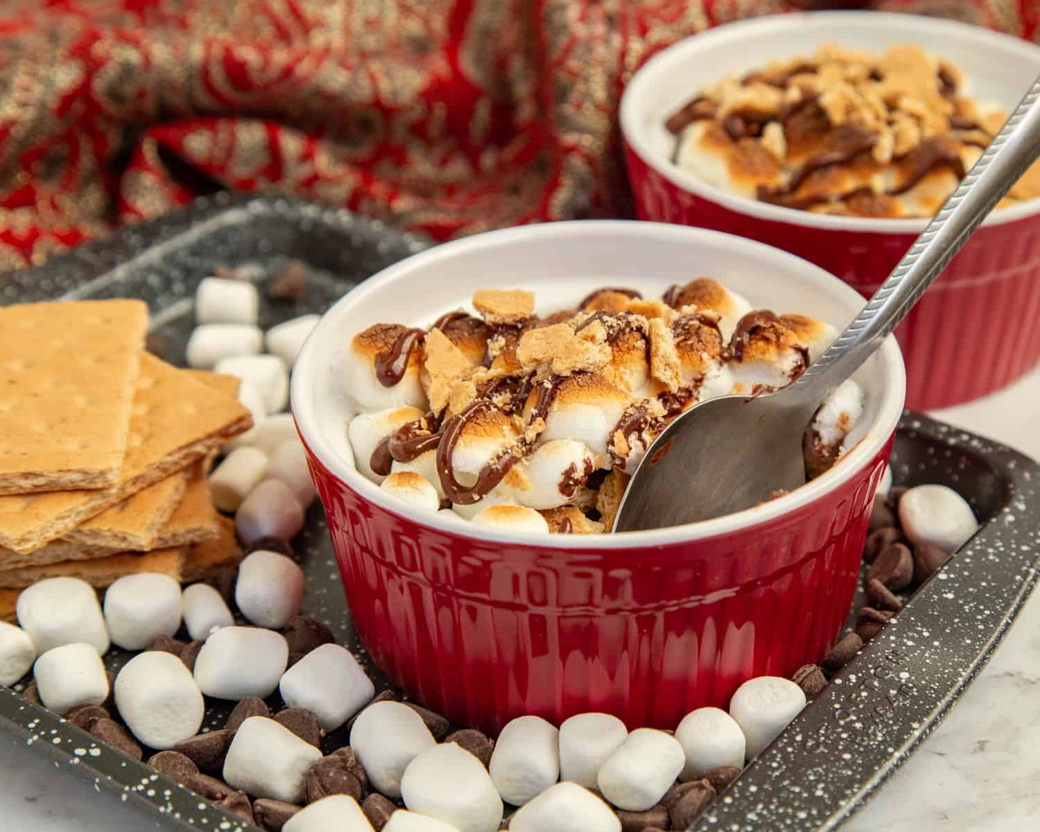S'mores Pot de Creme for Two Cardamom & Coconut